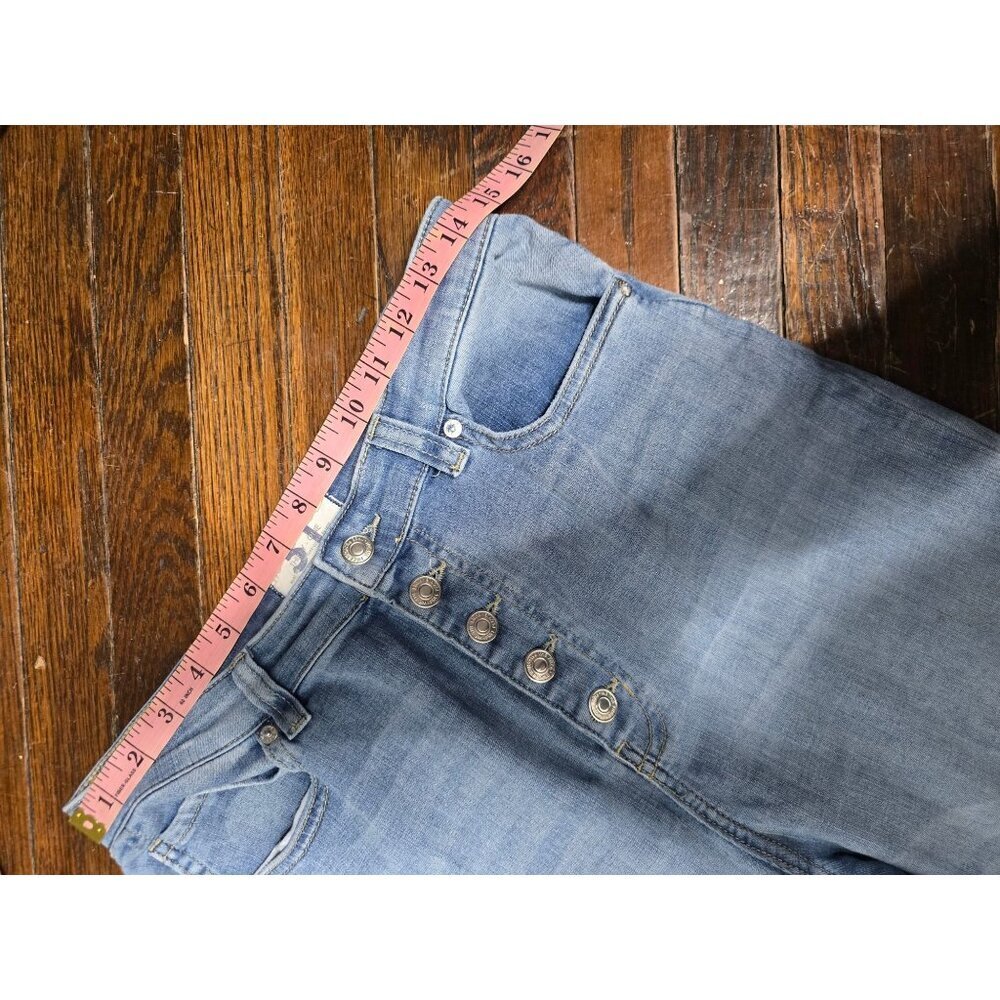 We The Free Irreplaceable Bell Bottom Button Fly Jeans Free People size 31 - Picture 10 of 13